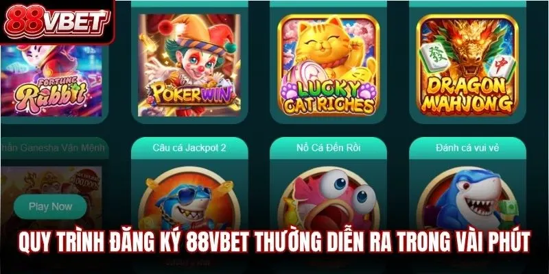 Quy trình đăng ký 88VBET thường diễn ra trong vài phút